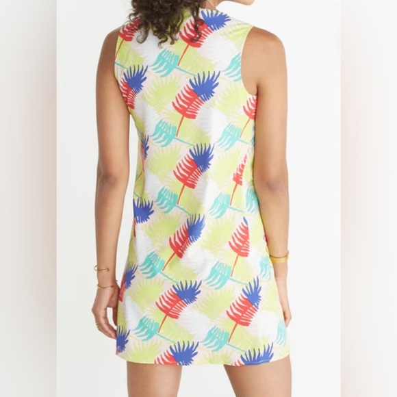 🌻 MARINE LAYER Palm Print Verdure Shift Dress size Medium - Picture 4 of 9